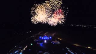 Alfa Future People 2015 финальный салют съемка с воздуха. AFP 2015 - Final firework