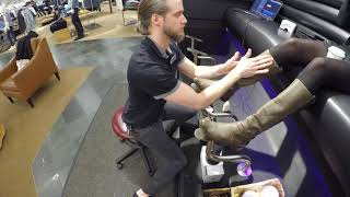 ASMR | WOMEN'S BOOTS | SHOE SHINE | 4K | BINAURAL MICROPHONE