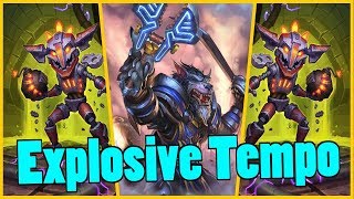 Insane Explosive Tempo Warrior | Rise of Shadows | Hearthstone
