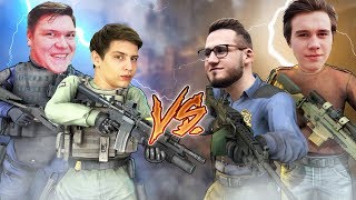 HYPER и CLAYNESE vs. COFFI и ALEX FOX В КС:ГО! (CS:GO Смешные Моменты)