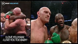 "You won!" What Wilder, Fury and promoters said to each other after the bell