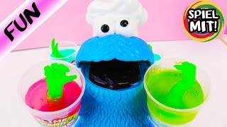 KAAN HAT KRÜMELMONSTER VERLETZT! Play Doh Krümelmonster übertreibt mal wieder! Slime Glibber essen?!