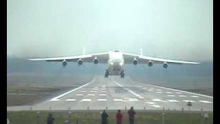 Amazing take-off Antonov 225 at Geilenkirchen NATO airbase (smokey!)