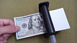 Как сделать машинку для печатания денег? / how to make sealing machine for money?