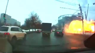 Взрыва на  Коломенской  сняли камеры видеорегистратора