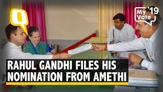 Rahul Gandhi Files Nomination From Amethi