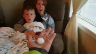 Lethbridge Tornado watch hail storm July 15, 2016 - Golf sized hail