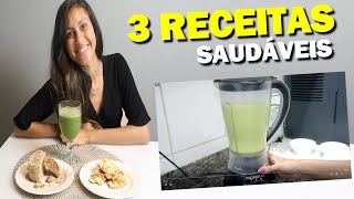 FUI AO MERCADO E FIZ 3 RECEITAS FÁCEIS SAUDÁVEIS!