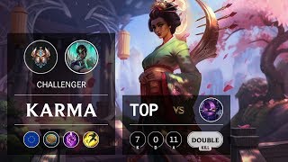 Karma Top vs Kennen - EUW Challenger Patch 9.12
