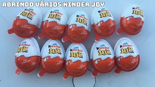 ABRINDO VÁRIOS KINDER JOY. MUITOS BRINDES DENTRO!
