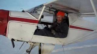 Kitfox fun on Skis Super STOL short take off