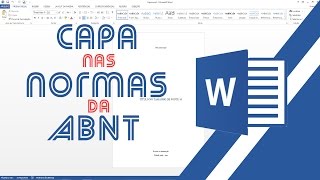 Como fazer uma Capa  deTrabalho nas normas da ABNT