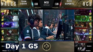 Team Liquid vs EVOS Esports | Day 1 LoL MSI 2018 Main Event Group Stage | TL vs EVS