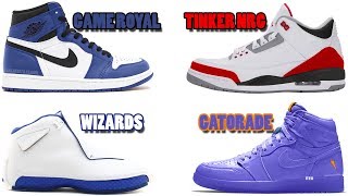 AIR JORDAN 1 GAME ROYAL, JORDAN 3 TINKER NRG FIRE RED, JORDAN 1 GATORADE GRAPE AND MORE
