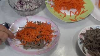 салат из говяжьей печени с морковью быстро и вкусно