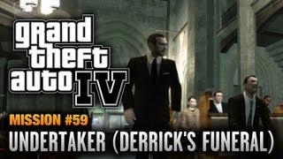 GTA 4 - Mission #59 - Undertaker [Derrick's Funeral] (1080p)