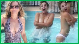 Liz Hurley Instagram: Actress, 53, almost bares ALL as she swims TOPLESS in shock vid