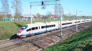 Скоростной поезд ЭВС2-04 "Сапсан" Москва — Санкт-Петербург
