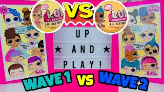 WAVE 1 VS WAVE 2 | LOL SURPRISE SERIES 3 LIL SISTERS! Spot the DIFFERENCES Real vs Fake L.O.L Dolls