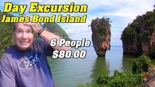 $80.usd Day Excursion 6 people, James Bond Island Boat Tour Phang-Nga Thailand