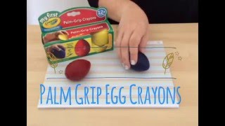 Palm Grip Egg Crayons
