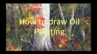 [Oil Painting] Sycamore (how to draw)