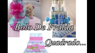 Bolo De Fralda  Simples Para Cha de Bebe/Cha de Fralda-Capricho Feminino