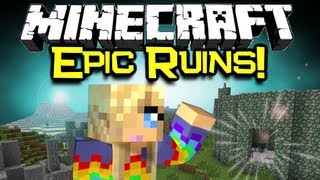 Minecraft RUINS MOD Spotlight - Epic Dungeons & Structures! (Minecraft Mod Showcase)