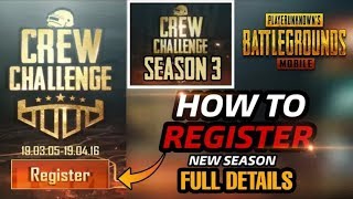 How to register and win crew challenge in pubg mobile || Win india crew challenge || pubg mobile