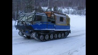 Дороги севера. Тяжелый подъем на зимнике Усинск. Жесть.