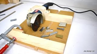 How to Make an Angle Grinder Holder with Miter Gauge