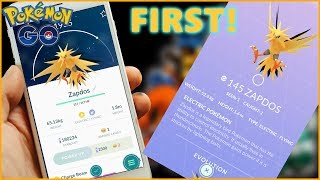 POKEMON GO FIRST *ZAPDOS LEGENDARY CATCH* EPIC RAID AND HOW TO BEAT HIM EASY