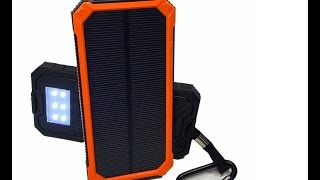 Обзор PowerBank на солнечных батареях Rosity 20000 мАч PBDLH2W