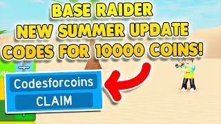 *SUMMER UPDATE CODES* BASE RAIDER CODES ROBLOX