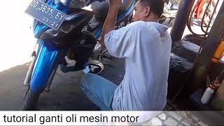 hey guys.. nih tutorial ganti oli mesin motor jupiter z dengan mudah