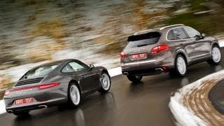 2013 Porsche Cayenne S Diesel V8 и 2013 Porsche 911 Carrera 4S Cabriolet / Тест -драйв