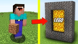 НУБ ПРОТИВ ПОРТАЛ В КОНСТРУКТОР ЛЕГО МИР В МАЙНКРАФТ ! НУБИК ПРОТИВ ТРОЛЛИНГ LEGO MINECRAFT МУЛЬТИК