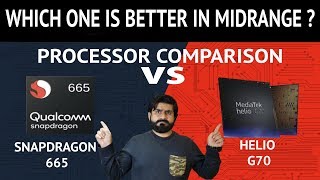 Snapdragon 665 vs Mediatek Helio G70 ? | Which one is better? | Helio G70 vs Snapdragon 665 ?