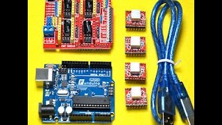 Arduino uno cnc shield 3axis 4axis - board and parts