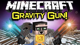 Minecraft GRAVITY GUN MOD Spotlight - The Perfect Tool! (Minecraft Mod Showcase)