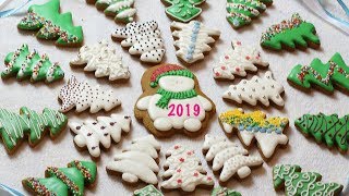 21 вариант росписи новогоднего имбирного печенья || Christmas Cookies Decorating