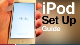 iPod touch user guide, main set up- first time turning on. 5th gen , 6th generation
