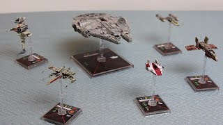 Rebel Ships - Star Wars X-Wing Miniatures Game - Millennium Falcon, HWK-290, A, B, X, Y-Wings