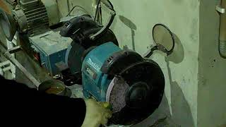 Makita GB801 - переделываем под отечественный абразивный круг.
