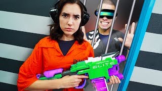 NERF Robot Prison Escape Challenge!