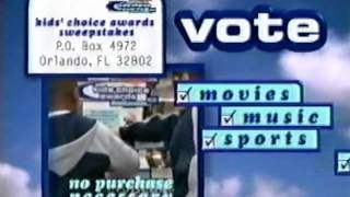 Nickelodeon Kids Choice Awards Commerical (1999)