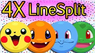 Agar.io NEW POKEMON SKINS // 4X LINESPLIT + ( Pika, Char, Bulba, Squi )