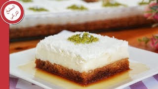 كيك بشربات الكراميل والمهلبية هتخلصوها فى ثوانى ?