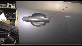 Как снять наружную ручку двери Skoda Fabia 2