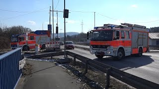 ??Einsatzfahrt / Alarmfahrt Feuerwehr Hagen zur BAB1 über gesperrte Auffahrt Volmarstein FR Bremen